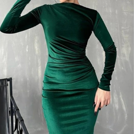 Mila Velvet Bodycon Midi Dress