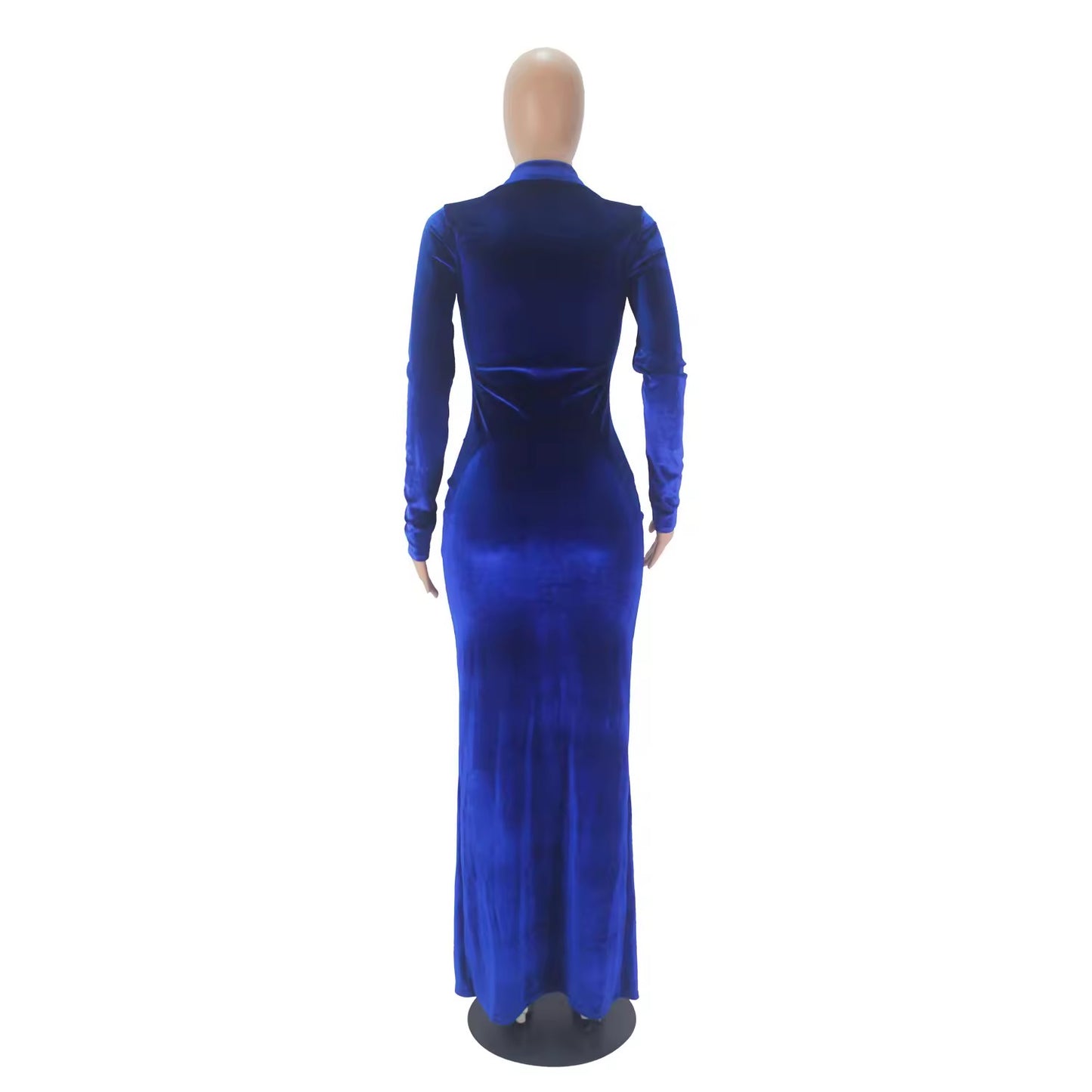 Penelope Soft Velvet Bodycon Maxi Dress