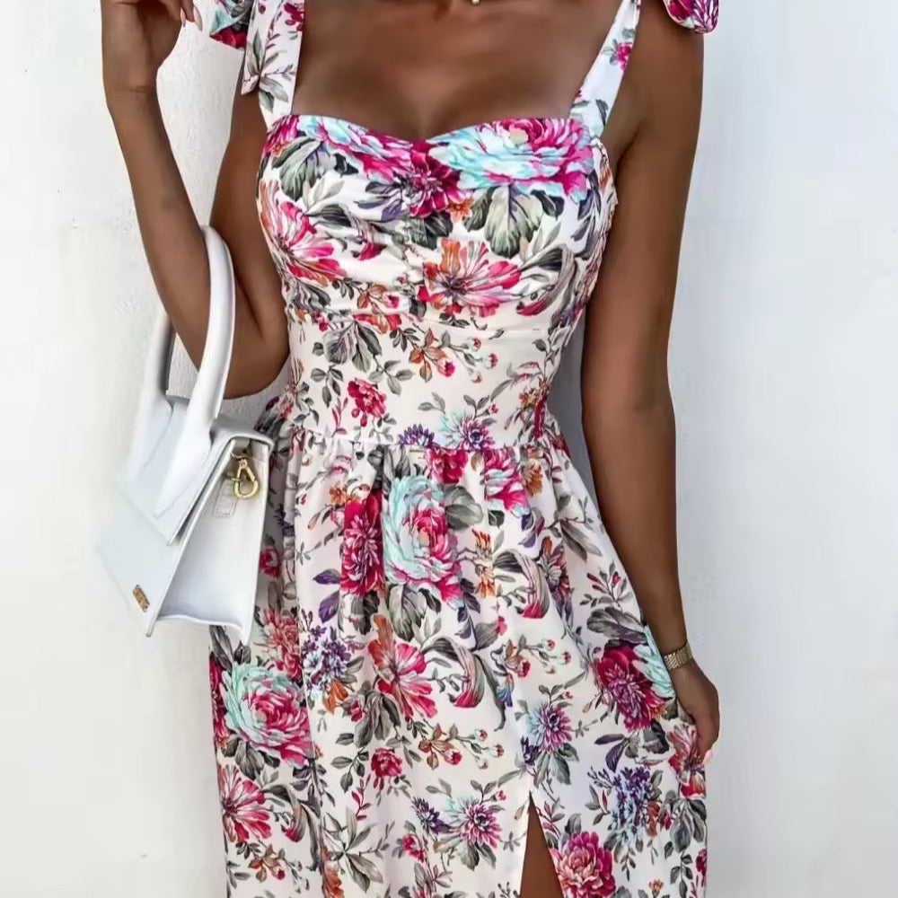 Makenzie Floral Print Midi Summer Dress